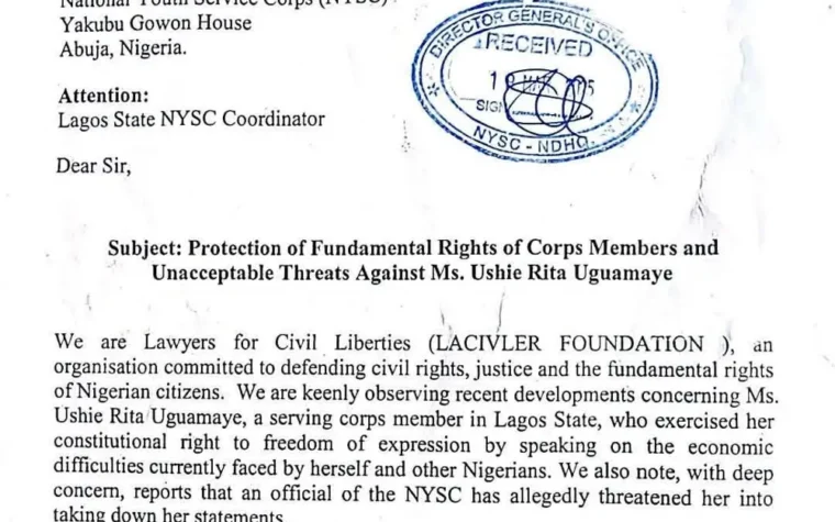 Defending a Corps Member’s Freedom of Expression